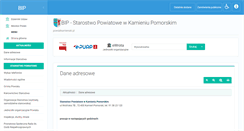 Desktop Screenshot of bip.powiatkamienski.pl