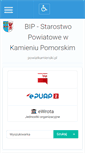 Mobile Screenshot of bip.powiatkamienski.pl